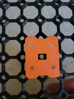 Remix - 8 mm, Quad T Mounting Wall Support Snap - DS Part A 3d model