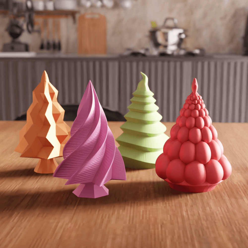 Abstract Christmas Tree Collection 3d model