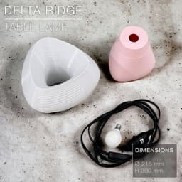 DELTA RIDGE | Table lamp E14 & E27 fast-print 3d model