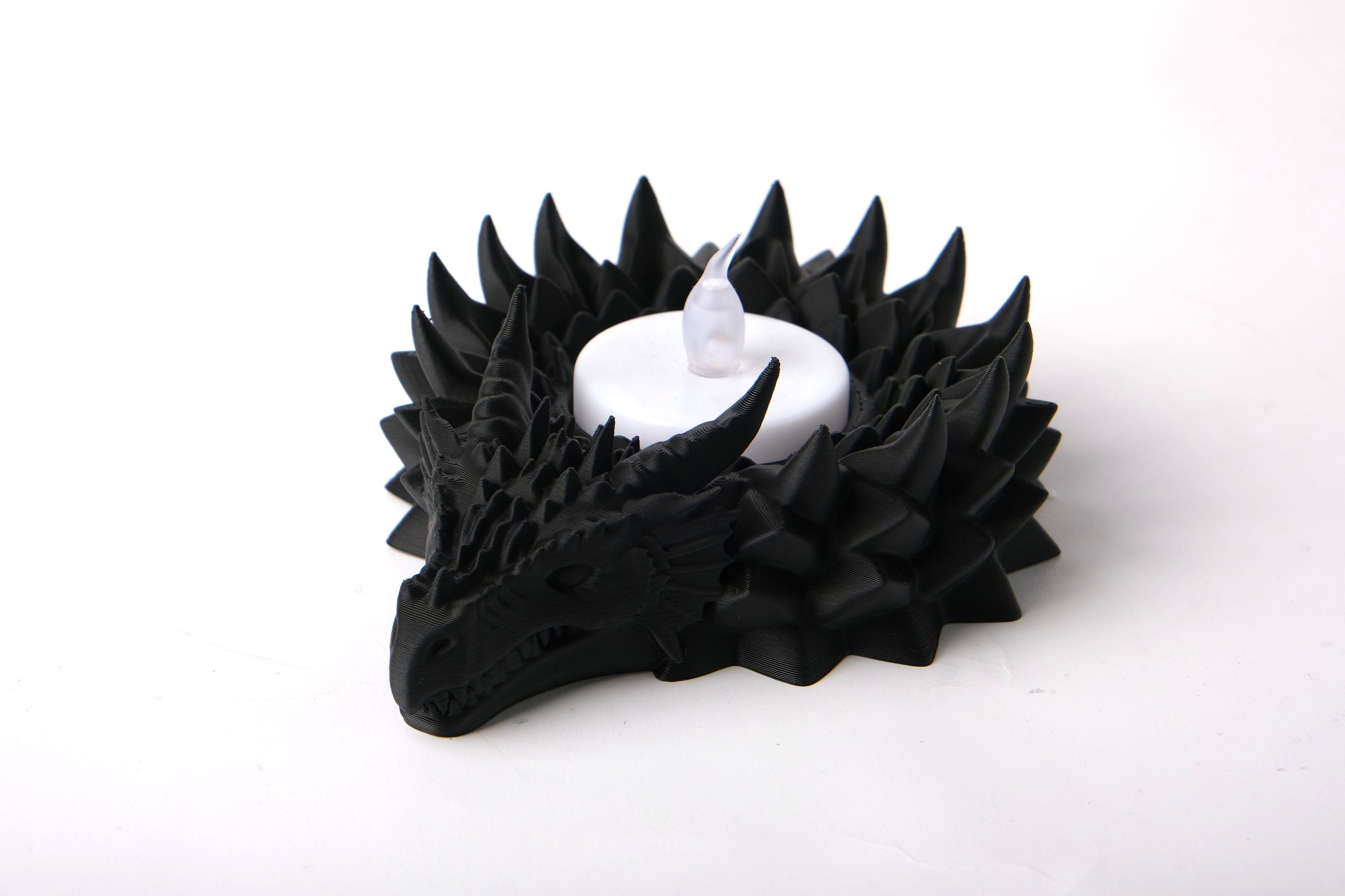 Dragon LED Tealight Candle Holder 3d model