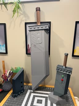 Full Size Buster Sword Holds 4+decks 3d model