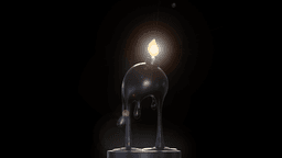 The "Melting Time" Bomb Candelabrum 3d model