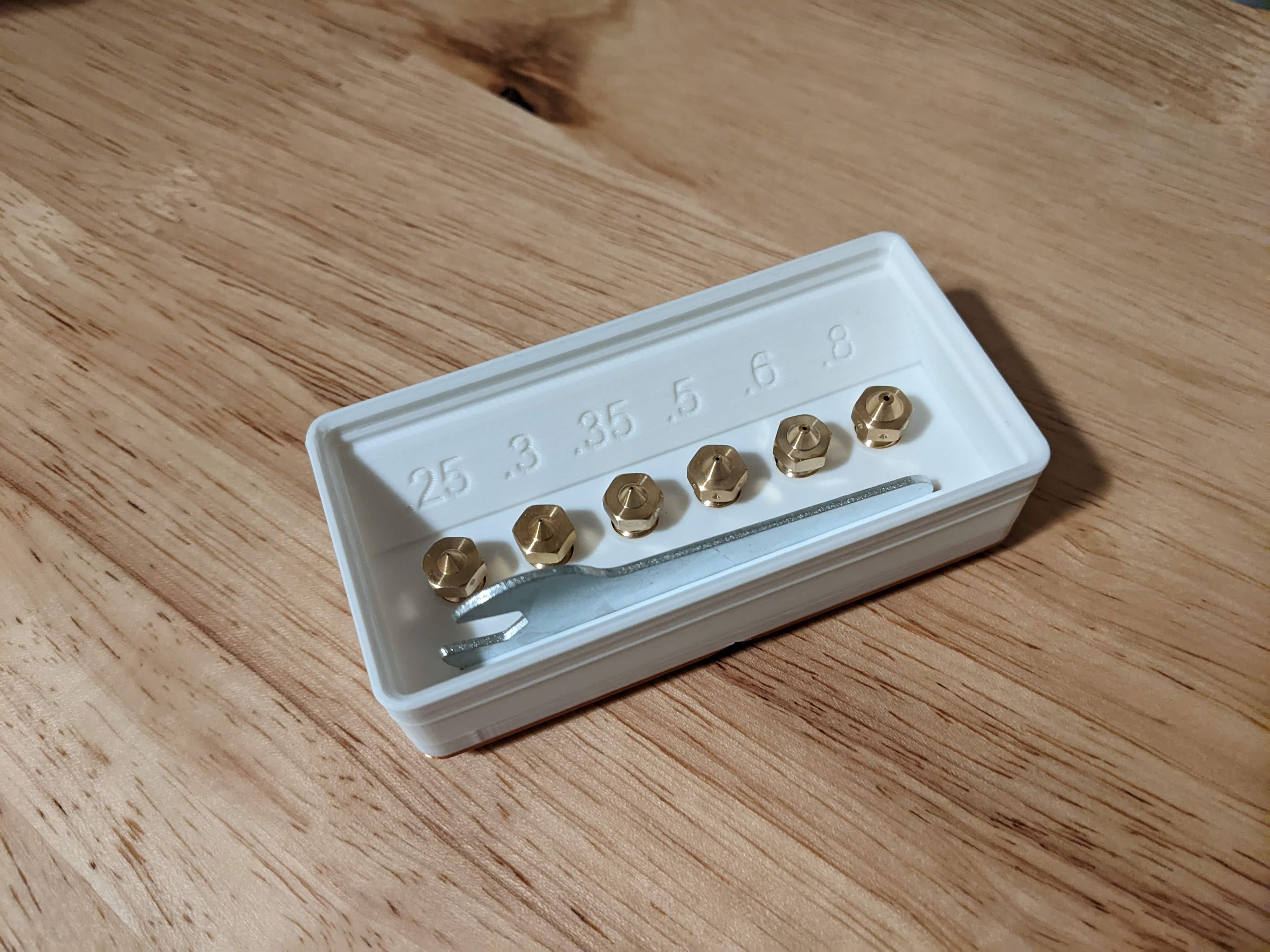 Gridfinity E3D V6 Nozzle Fun Pack Holder.stl 3d model
