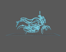 Honda - Grom Wall Art 3d model