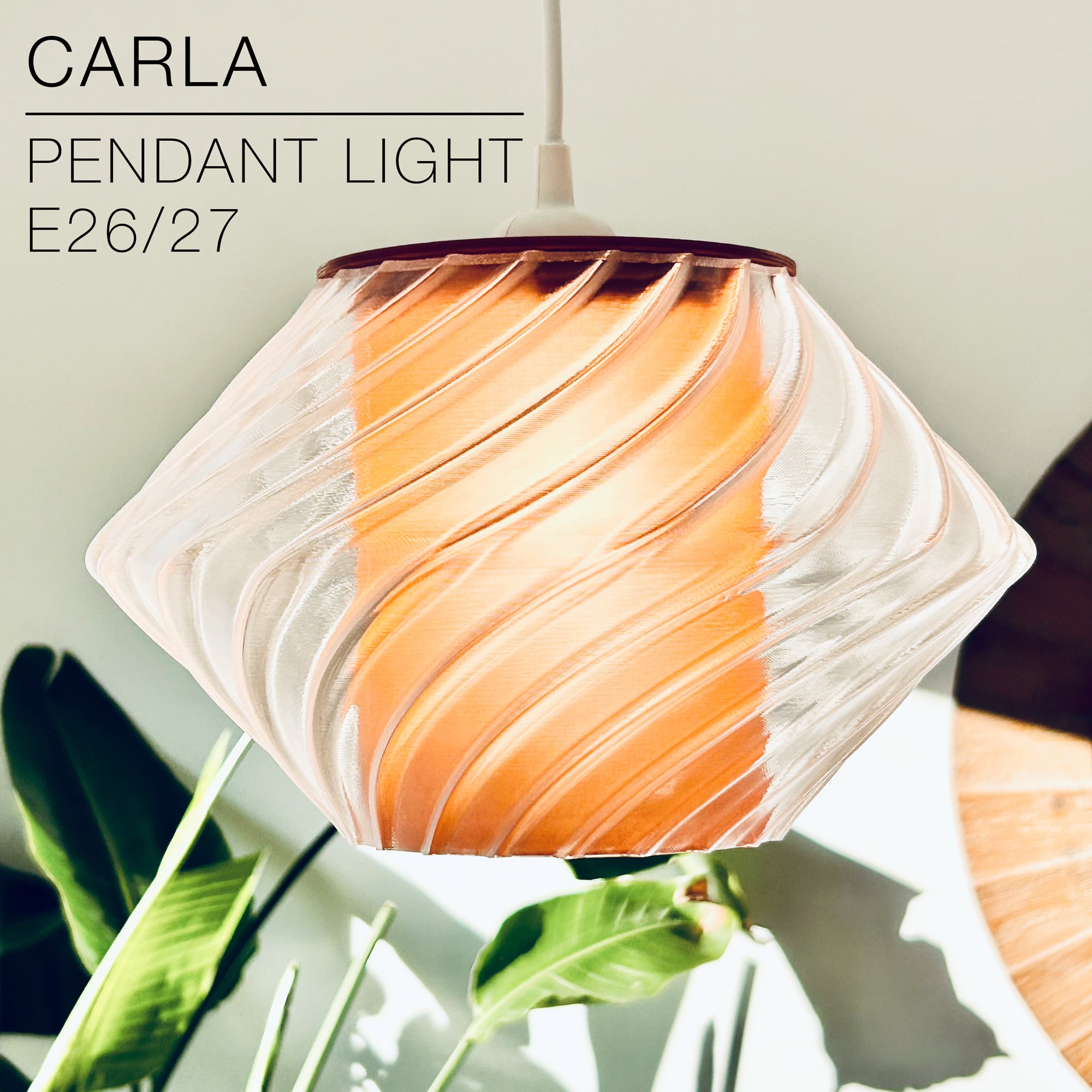 CARLA | Pendant Light E26/27 3d model