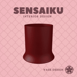 149. Cylinder - V109 Custom Vase Design - Ikebana Home Decoration 3d model