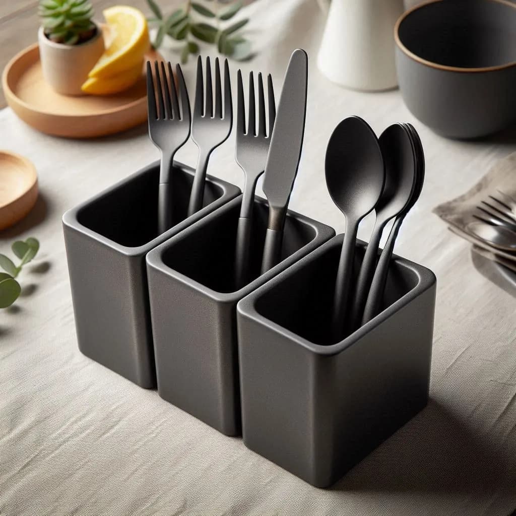 Modern Design Cutlery Holder 3d model