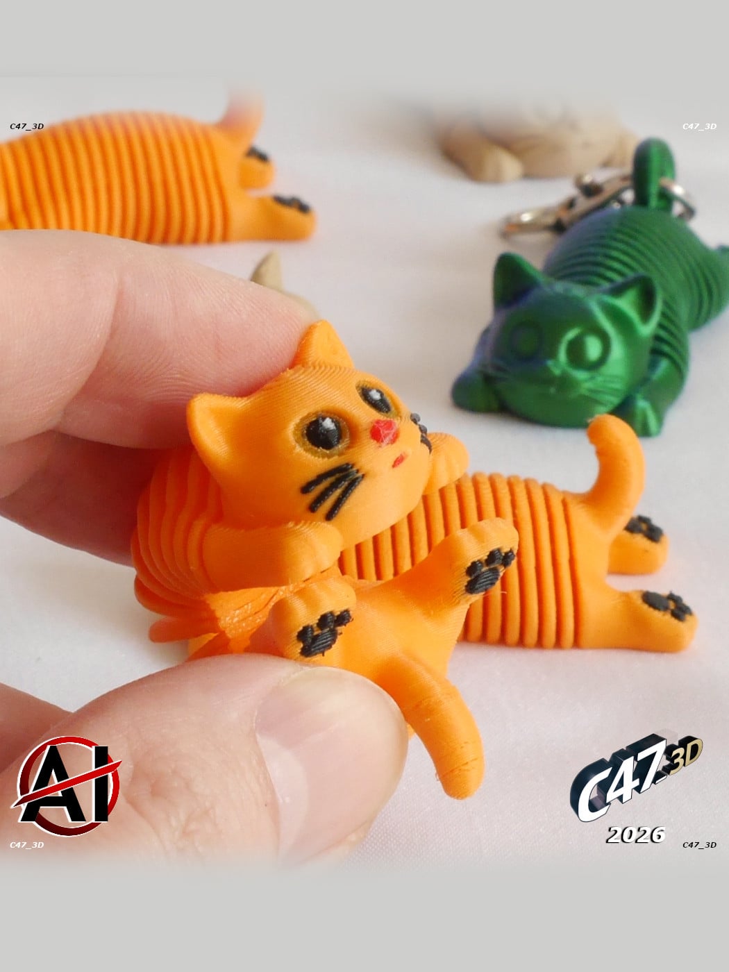 Springy Cat 3d model