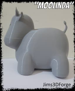 Chunky cow "Moolinda" 3d model