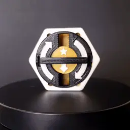 Hextraction Gauss Cannon Spinner 3d model