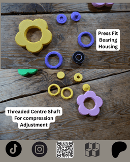 Flower Fidget Spinner free Model 3d model