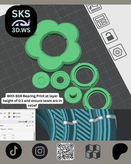 Flower Fidget Spinner free Model 3d model