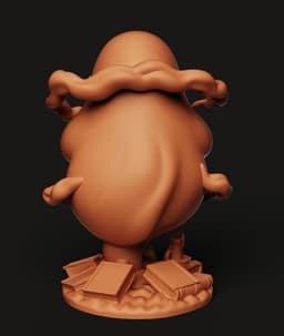 Ghost Scholar Statue | Bookworm Ghost Figurine | Spooky Reader Decor 3d model