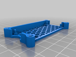 Honeycomb Raspberry Pi Zero 2 W Case with Optional Extrusion Mount 3d model