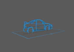 Acura - Integra Type R Wall Art 3d model