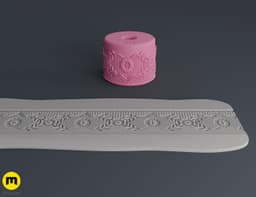 Texture Rollers Lace Patterns middle #5 3d model