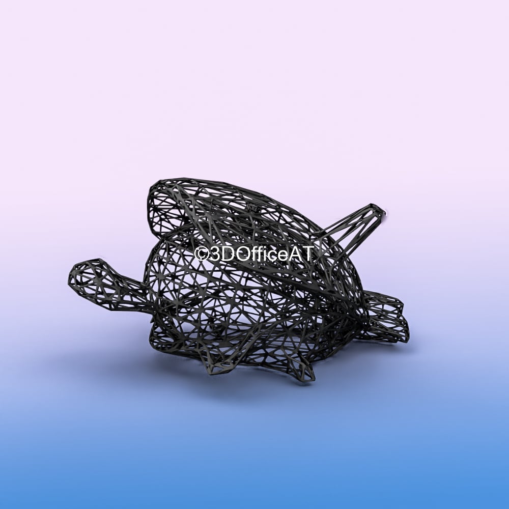 #090 Shellder Pokemon Wiremon 3d model