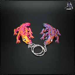 Graceful Dragon Keychain - multicolor - print in place 3d model
