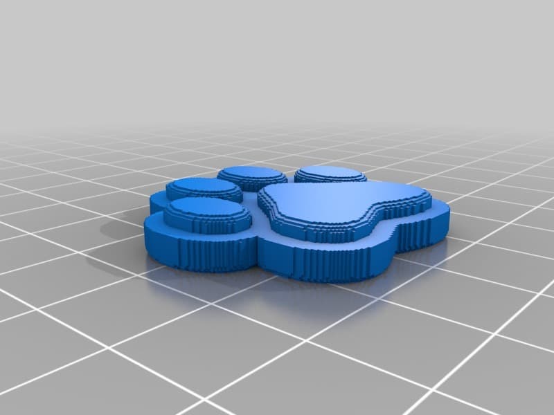Paw Name Tag 3d model