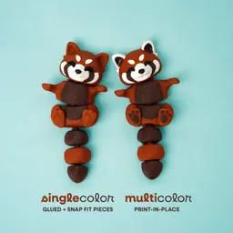 Ruby, the Red Panda - Magnetic Hand-Holding Companion 3d model