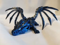 Articulated Baby Crystal Winged Dragon 3d model