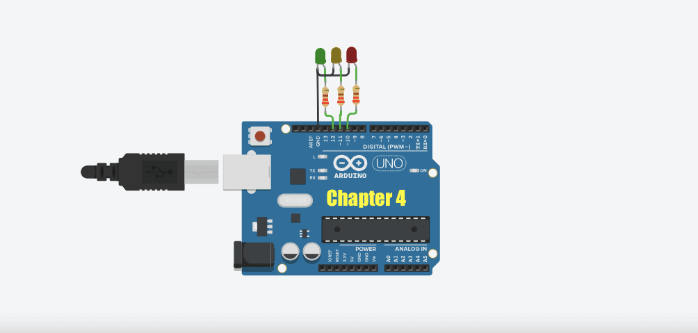 Arduino Tips & Tricks Chapter 4 – LED Traffic Light 3d model