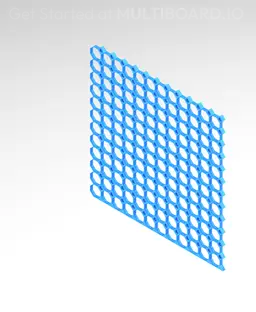 12x12 MU - Bottom Grid Interfitted - MultiBoard Octagon Plate 3d model