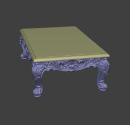 Baroque Coffee Table 3d model