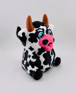 Spotted Cow Sitting 3d model