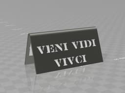 veni vidi vici - blind and naked at orbi- desktop stand 3d model