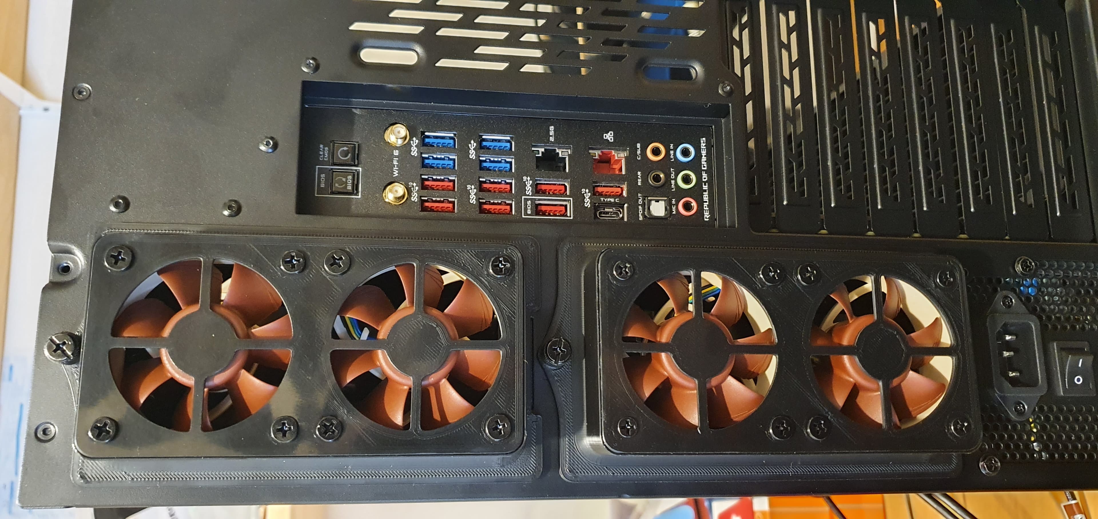 O11D XL HDD Fan Shrouds (2x Noctua NF-A6x25) 3d model
