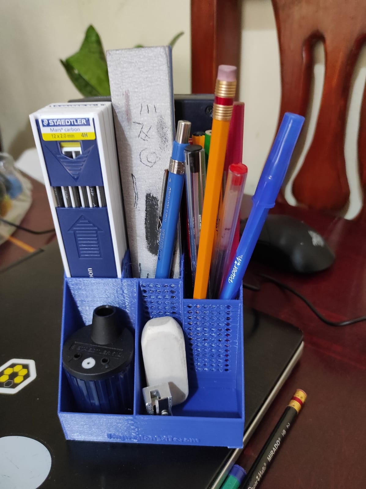 Pen_Desk_Organizer_Terom.stl - organization example, Thanks #flashforge and #thangs3d - 3d model