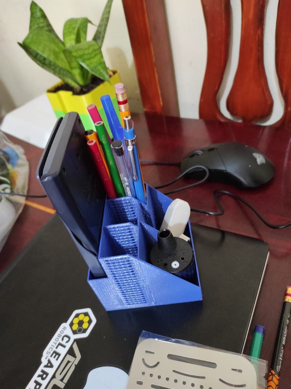 Pen_Desk_Organizer_Terom.stl - organization example, thanks #flashforge and #thangs3d - 3d model