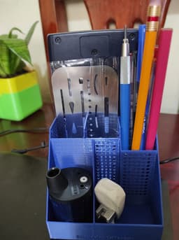 Pen_Desk_Organizer_Terom.stl - organization example, Thanks #flashforge and #thangs3d - 3d model