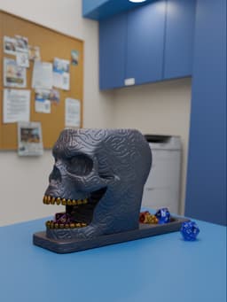 Skull Dice Tower and Dice Holde 3d model