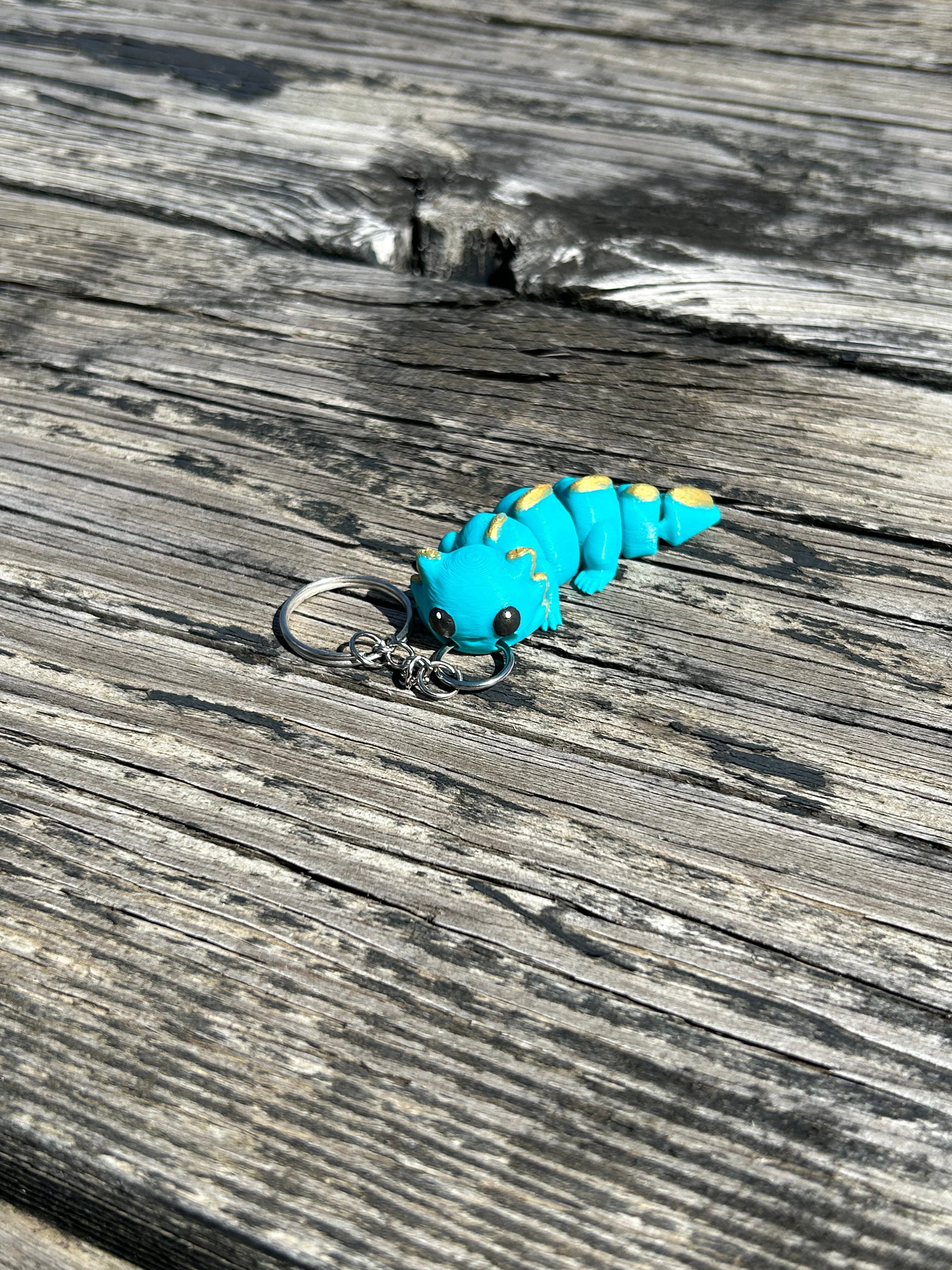 Axolotl Fidget Keychain 3d model