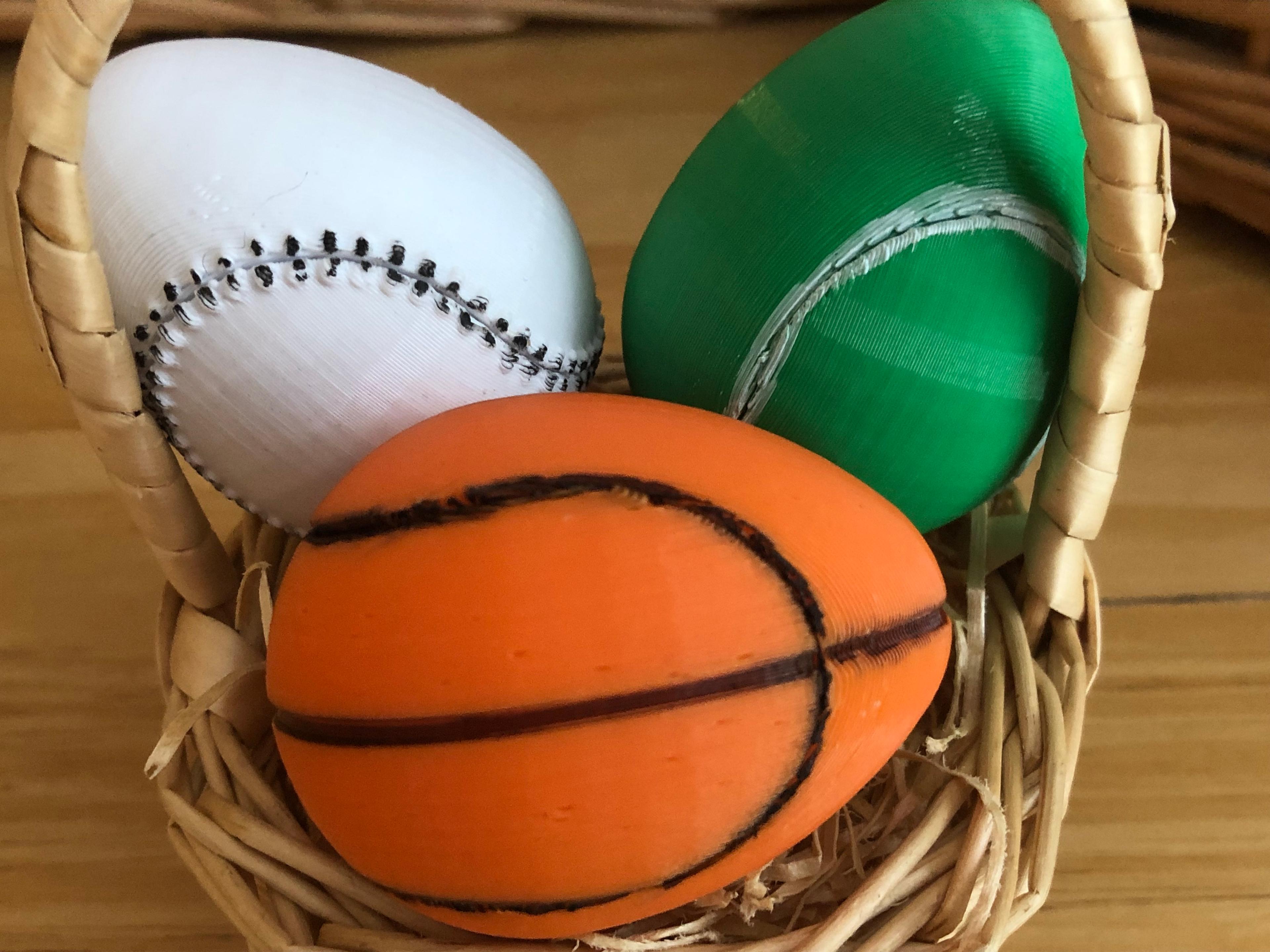 Eggball (Basketball) 3d model