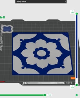 Tiles from India (Wall, Desk or Stackable Lamp) 3d model