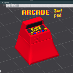Arcade Machine Artisan Keycap | Retro Gaming Keycap | STL + 3MF 3d model
