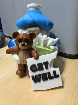 I think this is the cutest gnome. Print at your own risk though…I was healthy when I started printing then ended up getting sick by the end of the weekend. Lol. 3d model