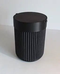 Trash can with swing lid 3d model