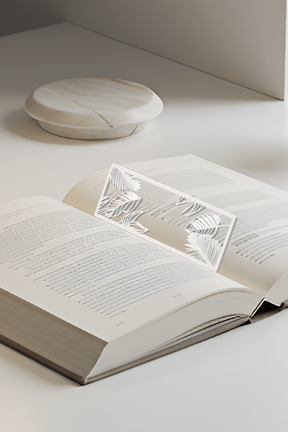 Leaf Bookmark, Gift Bookmark 3d model