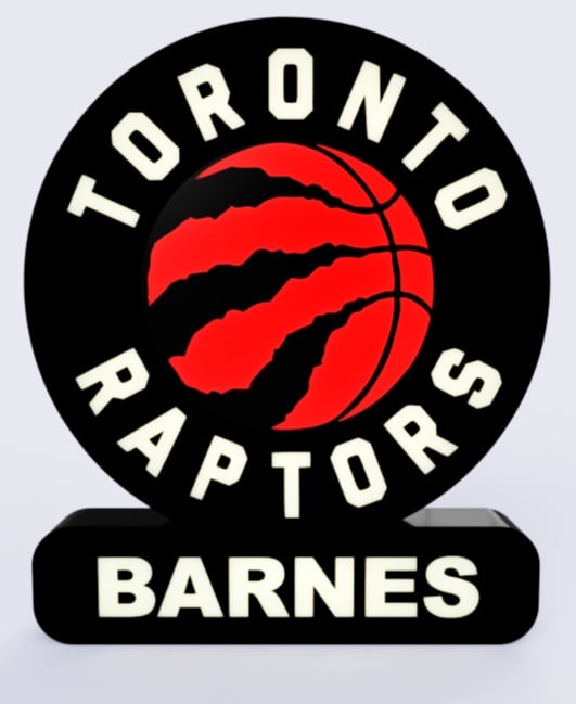 Toronto Raptors Sign – LED Strip Compatible 3d model