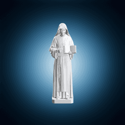 Saint Faustina Holding Rosary 3d model