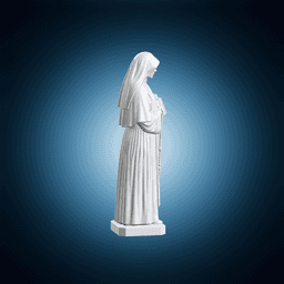 Saint Faustina Holding Rosary 3d model