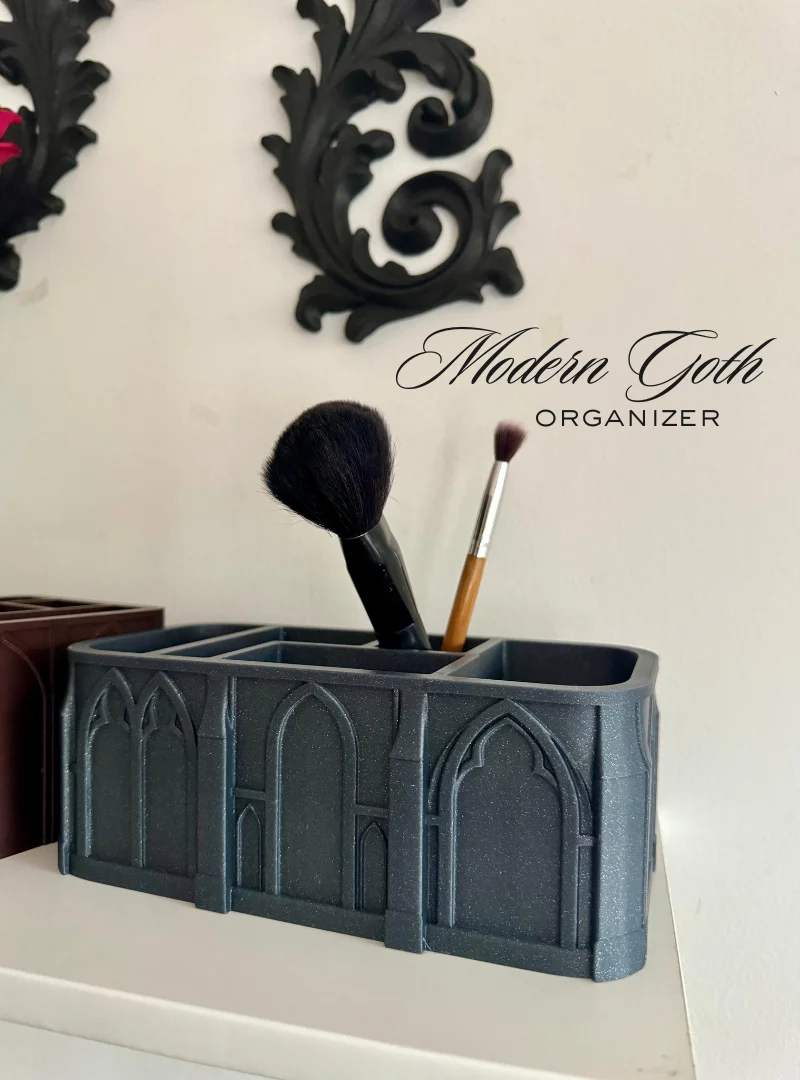 Modern Goth All in One Organizer Gothic Home Decor Desk Organizer 3d model
