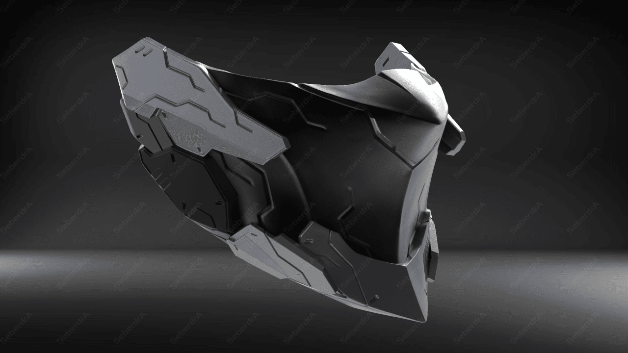 Cyborg Mask V2 3d model