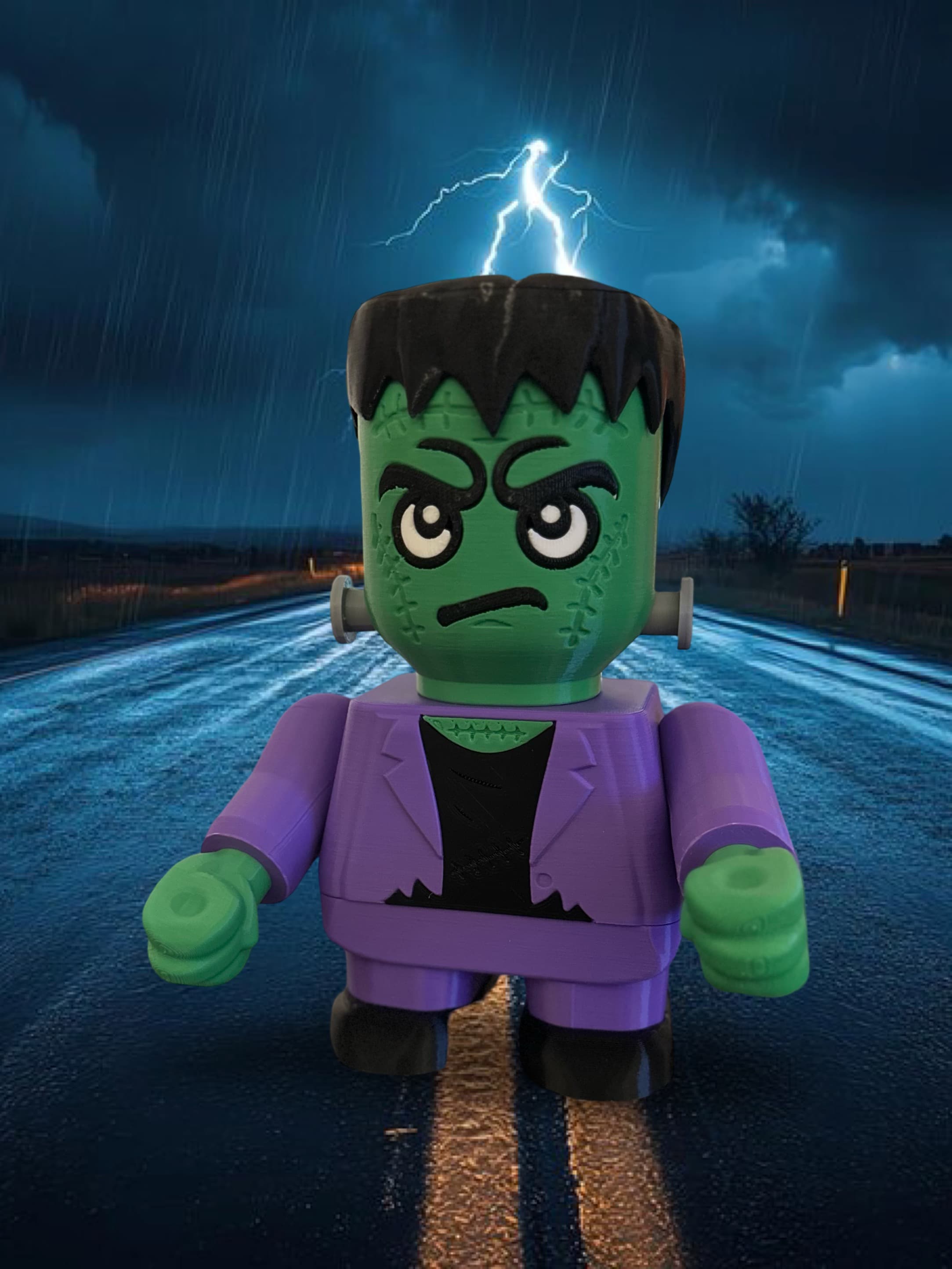 Halloween's newest superhero turned monster... The Incredible Frankenchunk. - "Chunk smash!"