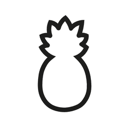 Pineapple Cookie Cutter STL File - 4 inches 3d model