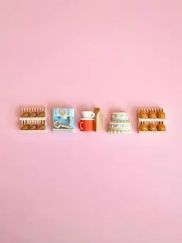 Cafe de Marie Cafe and Bakery Multi Clicker Keychain Fidget Toy Bundle 3d model
